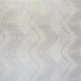8602-01 Slavyanski tan cream gray silver metallic textured wave lines Wallpaper