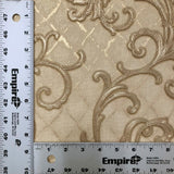 8549-02 Snake Diamond Print Gold Rose Wallpaper - wallcoveringsmart
