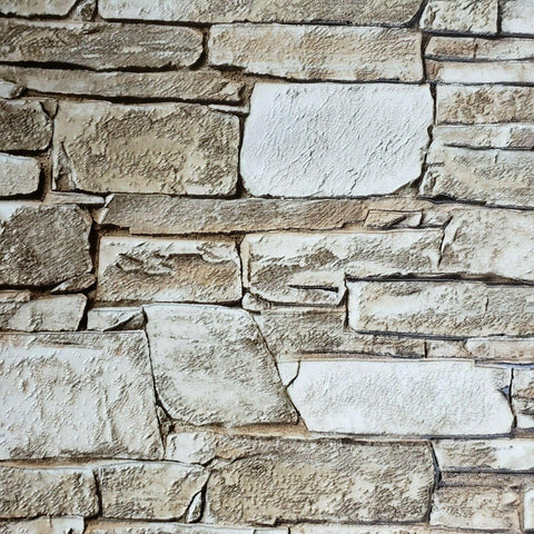 5547-02 Wallpaper textured brown modern wallcoverings faux stone textures 3D - wallcoveringsmart