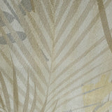 255004 Portofino yellow Gold Metallic Floral Jungle Tropical Palm Leaves Wallpaper