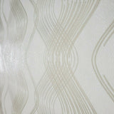 8602-05 Slavyanski yellow cream gold metallic textured wave lines Wallpaper