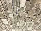 5547-04 Brick Gray Brown Stone Rustic Wallpaper
