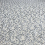 4505-03 Embossed Victorian mini damask gray silver metallic Wallpaper