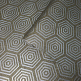 I231 Natural Mica Vermiculite Hexagon gray Silver metallic gold sparkles Wallpaper 3D