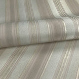 8523-06 Wallpaper cream rose gold metallic stripes lines textured striped