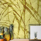 300004 Lime Green Yellow Palm Abstract Wallpaper