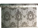 8512-08 Gray Silver Victorian Wallpaper