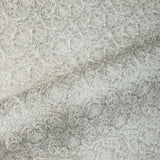 4505-01 Slavyanski Floral Victorian damask pink beige cream pearl metallic Textured Wallpaper