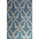 M5644 Murella blue beige taupe bronze gold Textured Damask faux fabric 3D Wallpaper