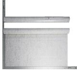 3628-01 White gray silver metallic faux plaster wave stroke Wallpaper