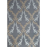 M5636 Murella charcoal gray bronze metallic White Textured faux fabric Wallpaper