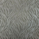 215013 Portofino Zebra Glassbeads textured charcoal gray silver Metallic Wallpaper