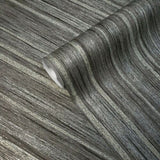 8606-10 Plain textured rustic vertical stria lines gray tan beige cream Wallpaper