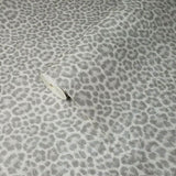 255051 Portofino gray white silver metallic textured leopard animal skin Wallpaper