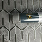 Z44835 Lamborghini Charcoal gray silver metallic faux carbon textured Wallpaper