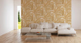 96240-4 Gold Off-white Wallpaper - wallcoveringsmart96240-4 Gold Off-white Versace Palm Banana Leaf Wallpaper