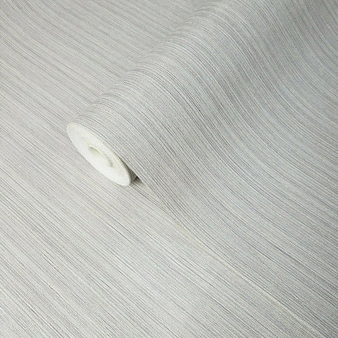 78042 Portofino Plain Wallpaper textured gray off white modern faux fabric stria lines