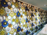 34901-1 Decorative Medusa Plates Textured Versace Wallpaper