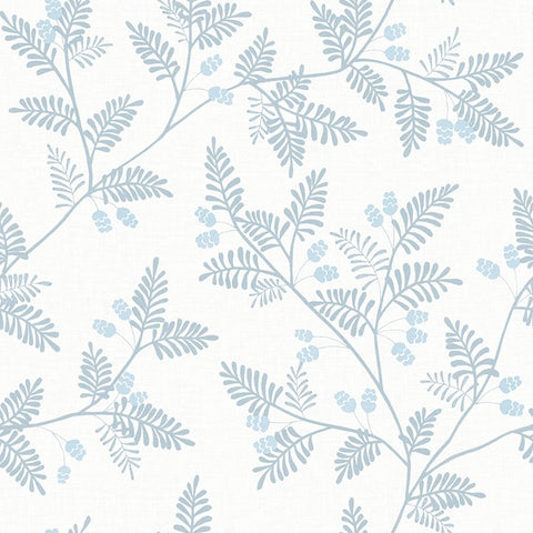 4074-26602 Ardell Light Blue Botanical Wallpaper